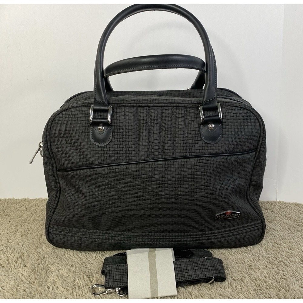 RICARDO Beverly Hills Carry-On Suitcase Satchel‎ Bag Weekender Travel Dark Gray